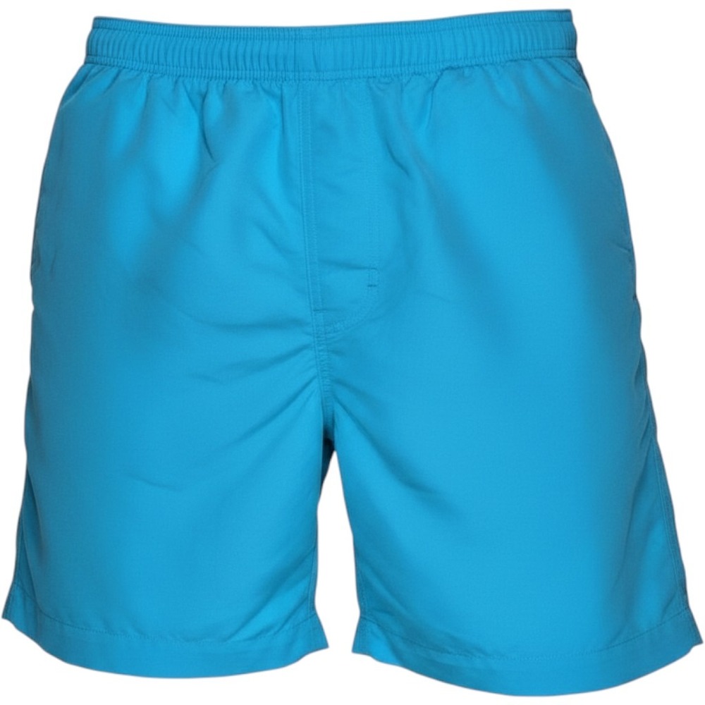 Lands End Men's Swim Trunks Turquoise Blue Mesh Lined Board Shorts Size L 36-38
